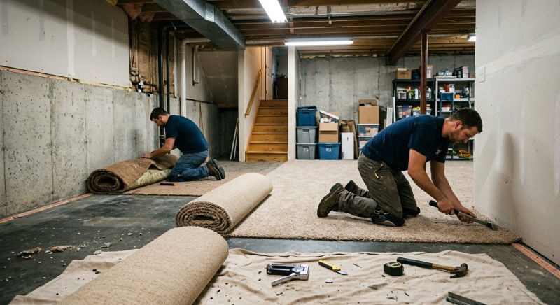 Basement Carpet Replacement in Old Bridge, NJ