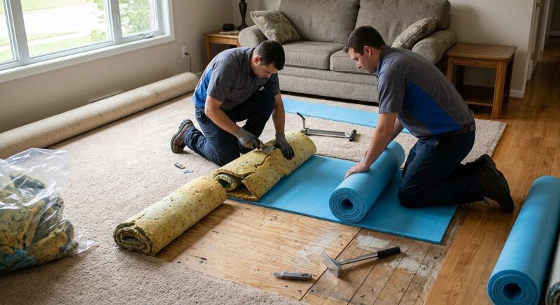 Carpet Underlay Replacement in Olathe, KS