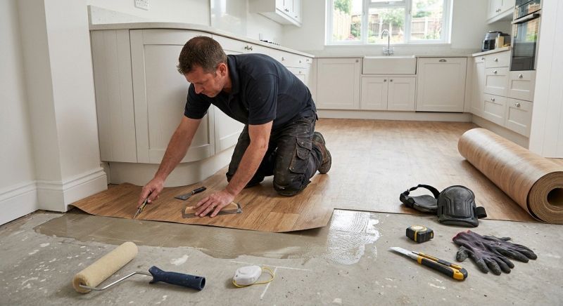 Sheet Linoleum Installation in Plano, TX