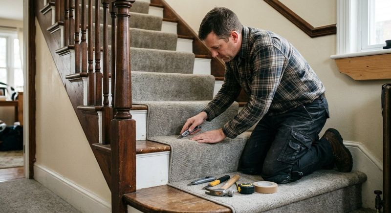 Stair Carpet Repair in Overland Park, KS