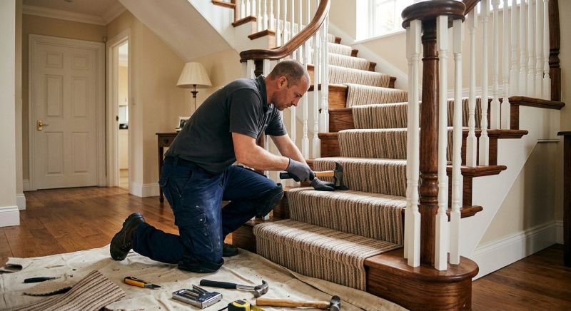 Stair Carpet Replacement in Old Bridge, NJ